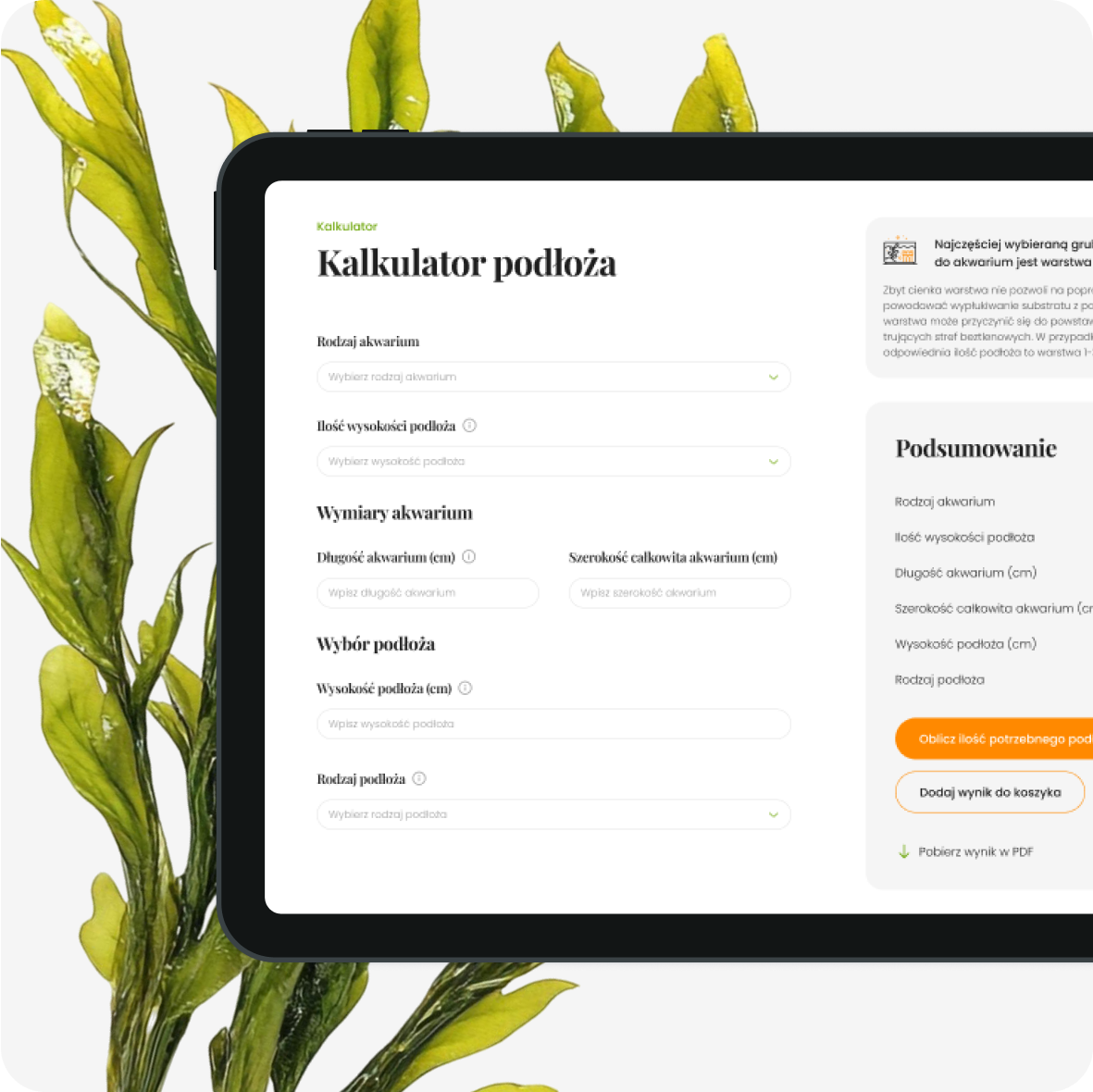 Kalkulator podłoża